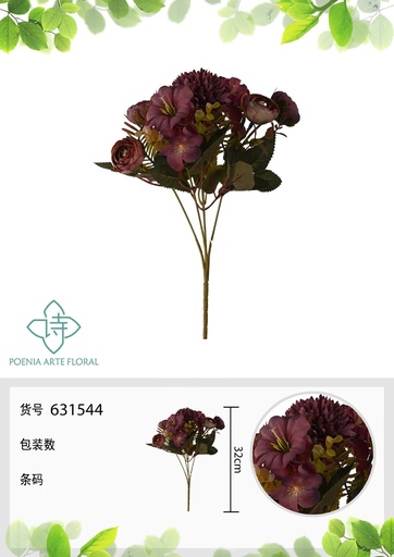 [631544.3] Ramo de flores decorativas - Flores artificiales