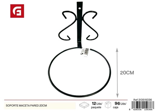 [313515036] Sitio para macetas de pared 20 cm - Soportes para macetas