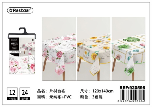 [920598] Mantel de PVC impreso 120x140 cm - Manteles plásticos