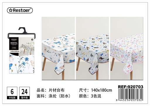 [920703] Mantel de PVC impreso impermeable 140x180 cm - Manteles plásticos