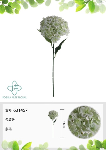 [631457BLANCO] Decoración artificial, flores 3D de pétalos de manzana 53 cm - Novedades en flores