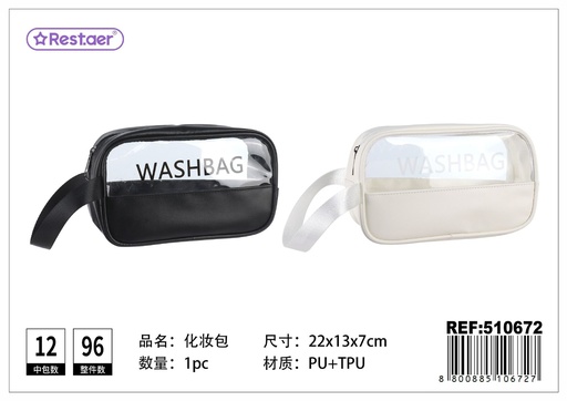 [510672] Neceser transparente pequeño 22*13*7 cm - Accesorios de maquillaje