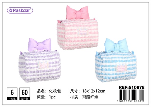 [510678] Neceser de felpa 18*12*12 cm - Accesorios de maquillaje