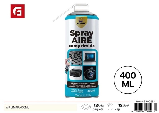 [188700281] Aire limpia 400 ml - Spray limpiador para automóviles