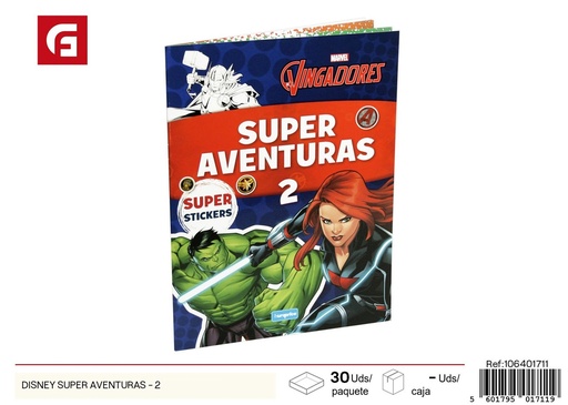 [106401711] Libro Disney super aventuras 2 - Material escolar