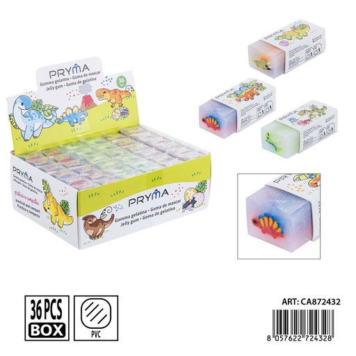 [0240132] Goma de borrar PRYMA en forma de dinosaurio 4.5x2x1.5 cm - Papelería y borradores