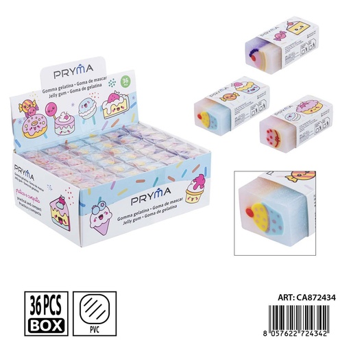 [0240134] Goma de borrar PRYMA en forma de dulces 4.5x2x1.5 cm - Papelería y borradores
