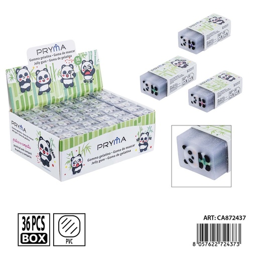 [0240137] Goma de borrar Pryma en forma de panda 4.5x2x1.5 cm - Accesorios de papelería