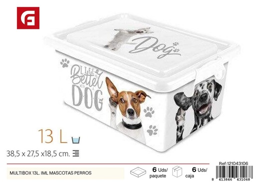 [121043106] Multibox 13L IML mascotas perros - Almacenamiento práctico y divertido