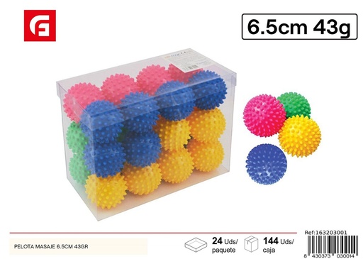 [163203001]  pelota de masaje 6.5cm 43gr - Juguetes de relajación y terapia