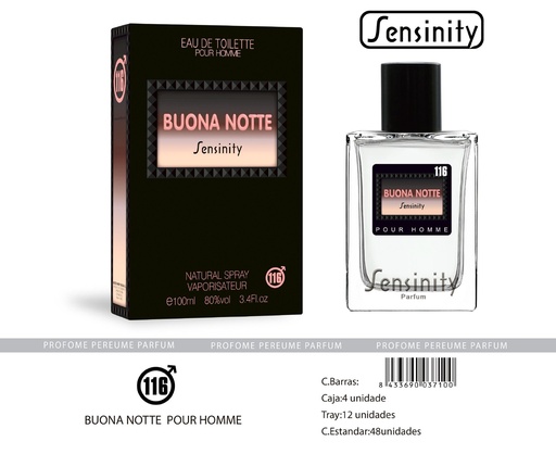 [HYS116] Perfume Buona Notte Pour Homme Sensinity - Fragancias y perfumes para hombres