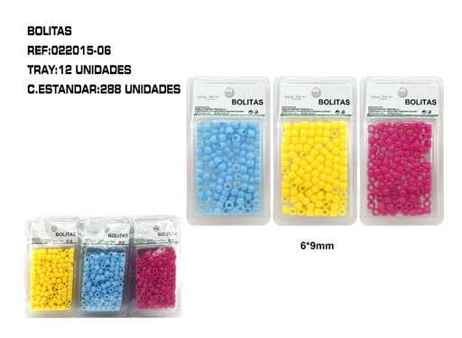 [022015-06] Bolitas decorapelo 12/u - Accesorios para el cabello y decoraciones