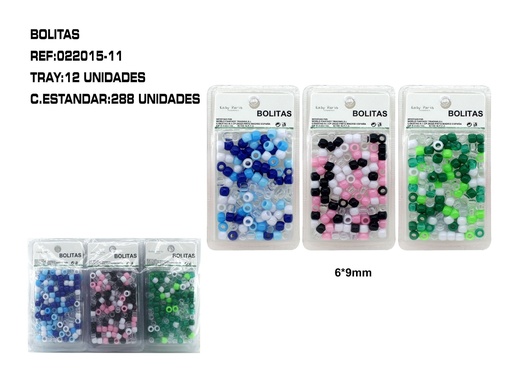 [022015-11] Bolitas decorapelo 12/u - Accesorios para el cabello y decoraciones