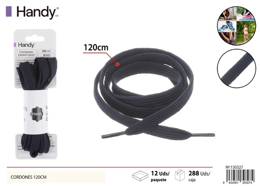 [130327] Cordones sólidos 120 cm tipo plano B026 - Accesorios para calzado