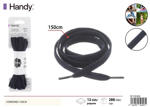 [130328] Cordones sólidos 150 cm tipo plano B027 - Accesorios para calzado