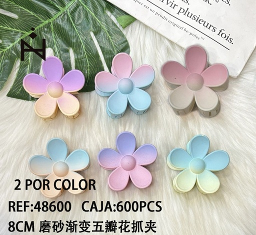 [8434832486008] Pack de 12 pinzas de pelo flor - Accesorios para el cabello y pinzas decorativas