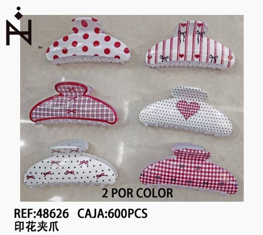[8434832486268] Pack de 12 pinzas de pelo - Accesorios para el cabello y pinzas decorativas