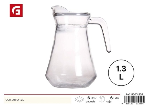 [180631259] Jarra de vidrio COK 1.3L - Jarras de cocina y utensilios para bebidas