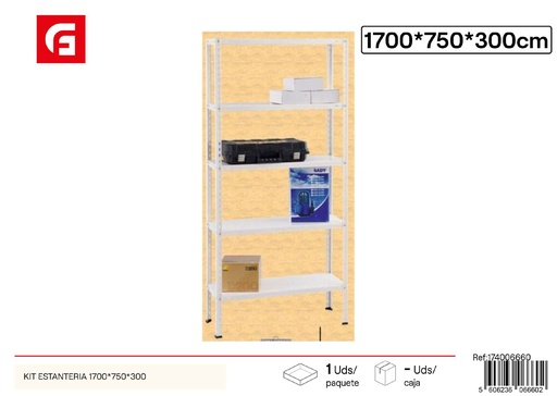 [174006660] Kit de estantería para baño 1700x750x300mm