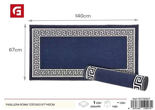 [131719007] Pasillera Roma tostado 67x140 cm - Alfombras decorativas y textiles para el hogar