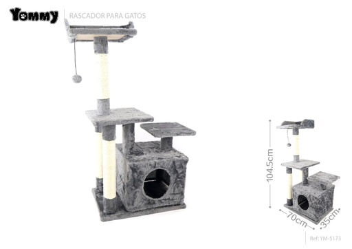 [YM5173] Rascador para gatos nuevo 35x70x104.5 cm - Mobiliario para gatos