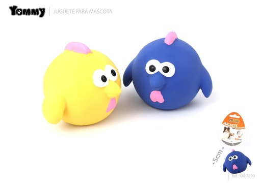 [YM7890] Juguete en forma de gallo de látex para mascotas 5 cm - Juguetes formativos para gatos