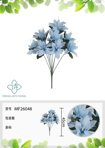 [MF26048AZUL] Rama artificial MF26048 azul - Artículos decorativos