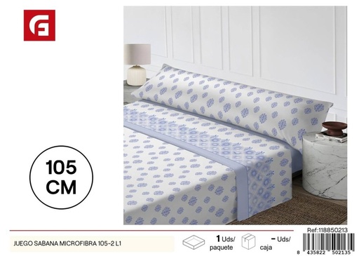 [118850213] Juego de sábanas de microfibra 105-2 L1 - Textiles para el hogar y ropa de cama