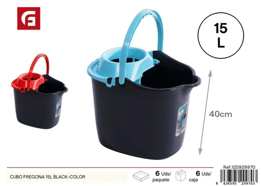 [120929970] Cubo para fregona multicolor 15L - Accesorios de limpieza y cubos
