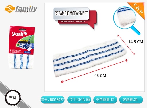 [10018022] Recambio para mopa Smart para limpieza del hogar