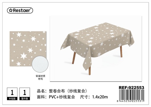 [922553] Mantel de mesa rollo 1.4*20M - Manteles de mesa y decoración