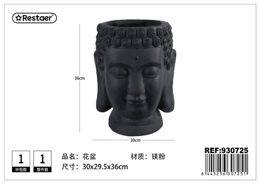 [930725] Maceta de cabeza de Buda (30x29.5x36 cm) - Decoración para jardines