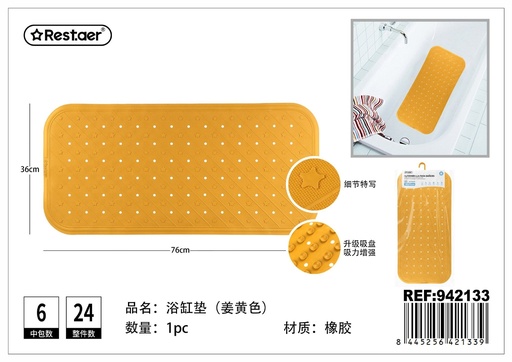 [942133] Alfombrilla para bañera rectangular 36 x 76 cm 