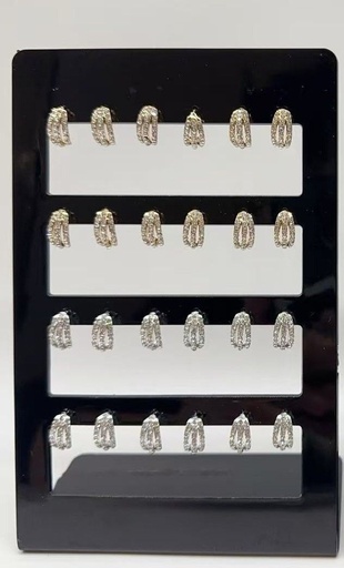 [ED1125] Pendientes 12 piezas ED1125 NS - Joyería y accesorios
