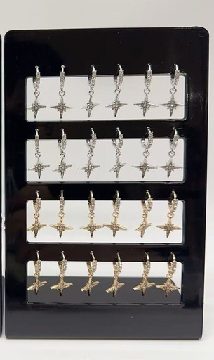 [ED1128] Pendientes 12/P ED1128 NS - Accesorios de bisutería y joyería