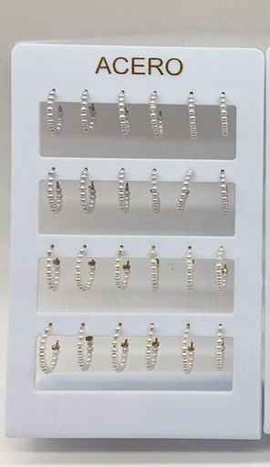 [ED092] Pendientes de 12 unidades ED-092 NS - Bisutería y joyería