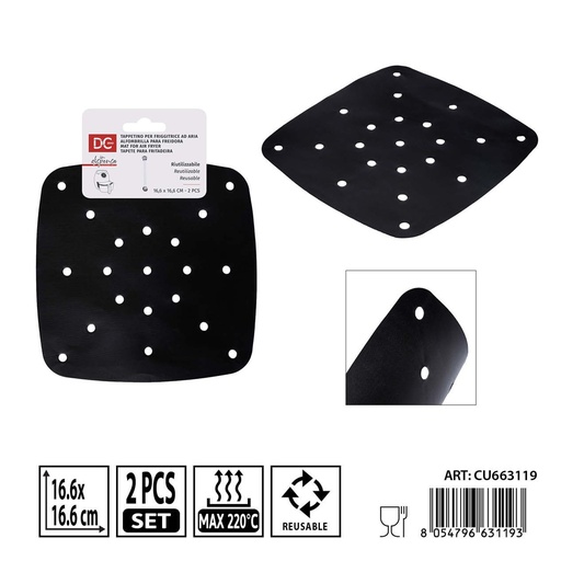 [0240303] Papel para freidora de aire 16,6 cm 2 piezas - Accesorios de cocina y protección