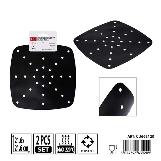[0240304] Papel para freidora de aire 21,6 cm 2 piezas - Accesorios de cocina y protección