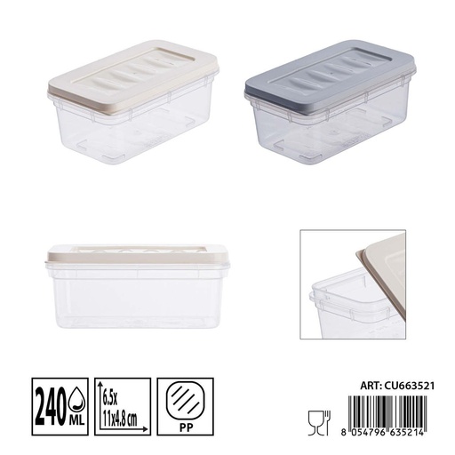 [0244870] Contenedor de alimentos 240 ml - Almacenamiento plástico y recipientes