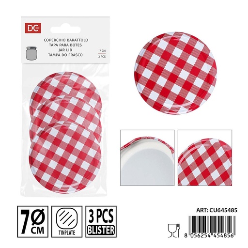 [0240287] Tapas de metal para botes 70 mm - Accesorios de cocina y almacenamiento