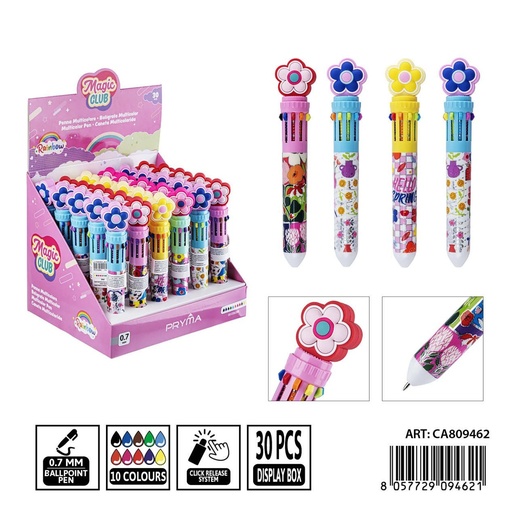 [0238793] Bolígrafo multicolor 10 en 1 (0.7 mm) - Herramientas de escritura