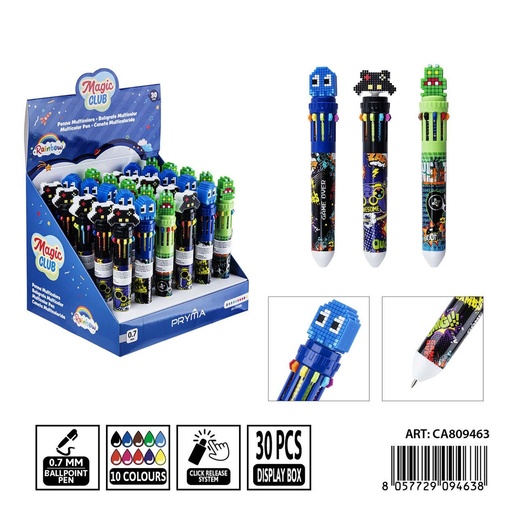 [0238794] Bolígrafo multicolor 10 en 1 (0.7 mm) - Herramientas de escritura