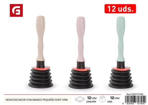 [120171745] Desatascador con mango pequeño surtido VRM - Productos de limpieza y desatascadores