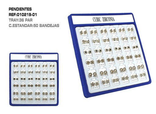 [010219-01] Paquete de pendientes 36pcs - Bisutería y accesorios de moda