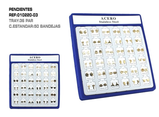 [010220-03] Paquete de pendientes 36pcs - Bisutería y accesorios de moda