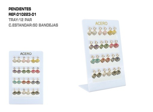 [010223-01] Expendedora de pendientes 12pcs - Bisutería y accesorios de moda