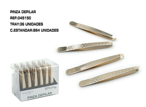 [045150] Pinza depilar 36 unidades - Herramientas de depilación