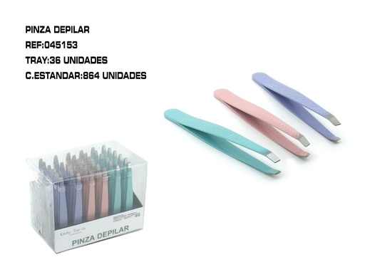 [045153] Pinza depilar 36 unidades - Herramientas de depilación