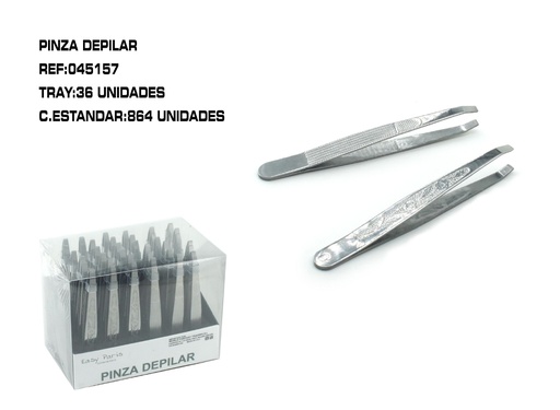 [045157] Pinza depilar 36 unidades - Herramientas de depilación
