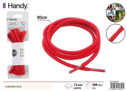 [130357] Cordones sólidos 90 cm tipo redondo Y035 - Accesorios para calzado